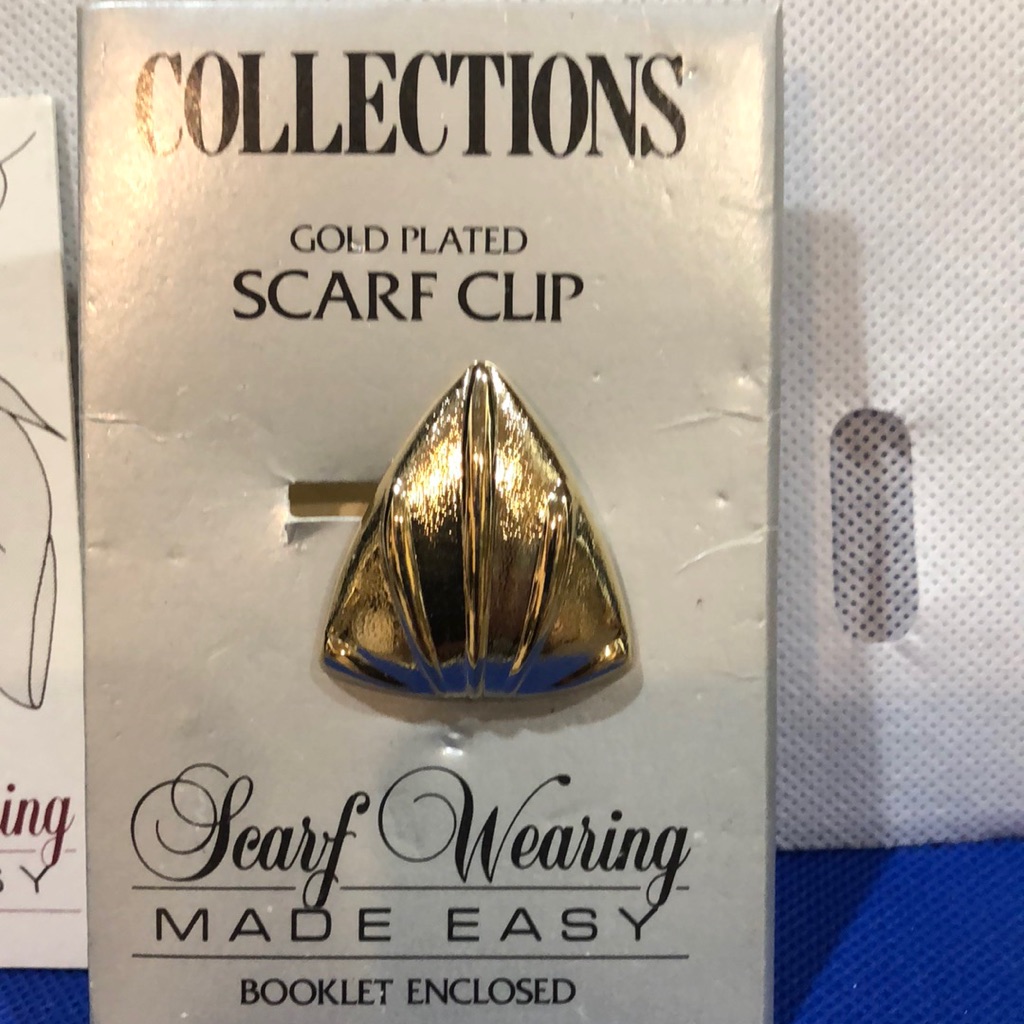 Collections Gold Plated Scarf Clip Nwt With Booklet